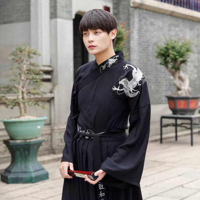 modern hanfu, mens hanfu, hanfu male