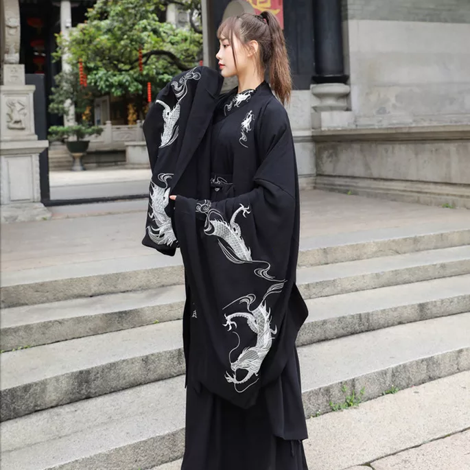 Women s Hanfu Black Dress